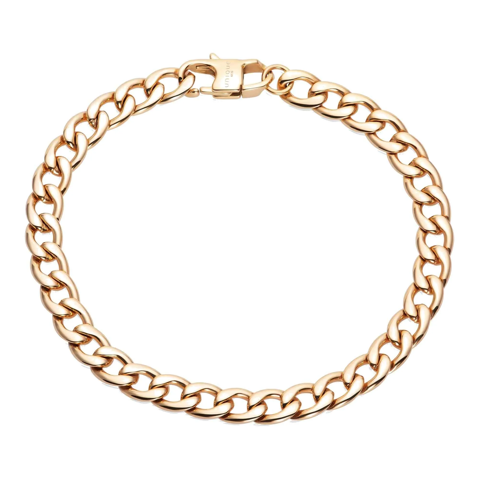 Unique & Co LAB-214/21CM Men's Stainless Steel Polished Gold IP Bracelet sold by H.S. Johnson