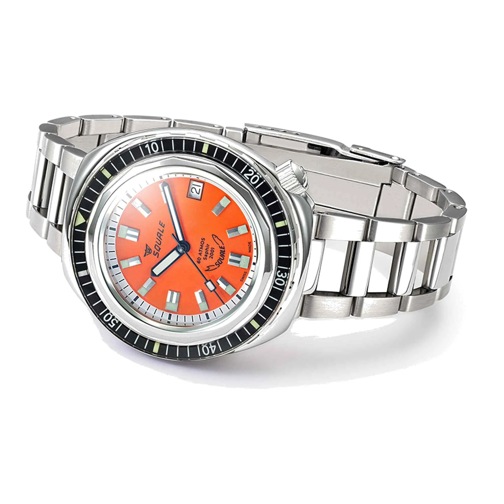 Squale 2001BKOR.AC Men's 2001 Reverse Orange Automatic Watch sold by H.S. Johnson product image thumbnail 3