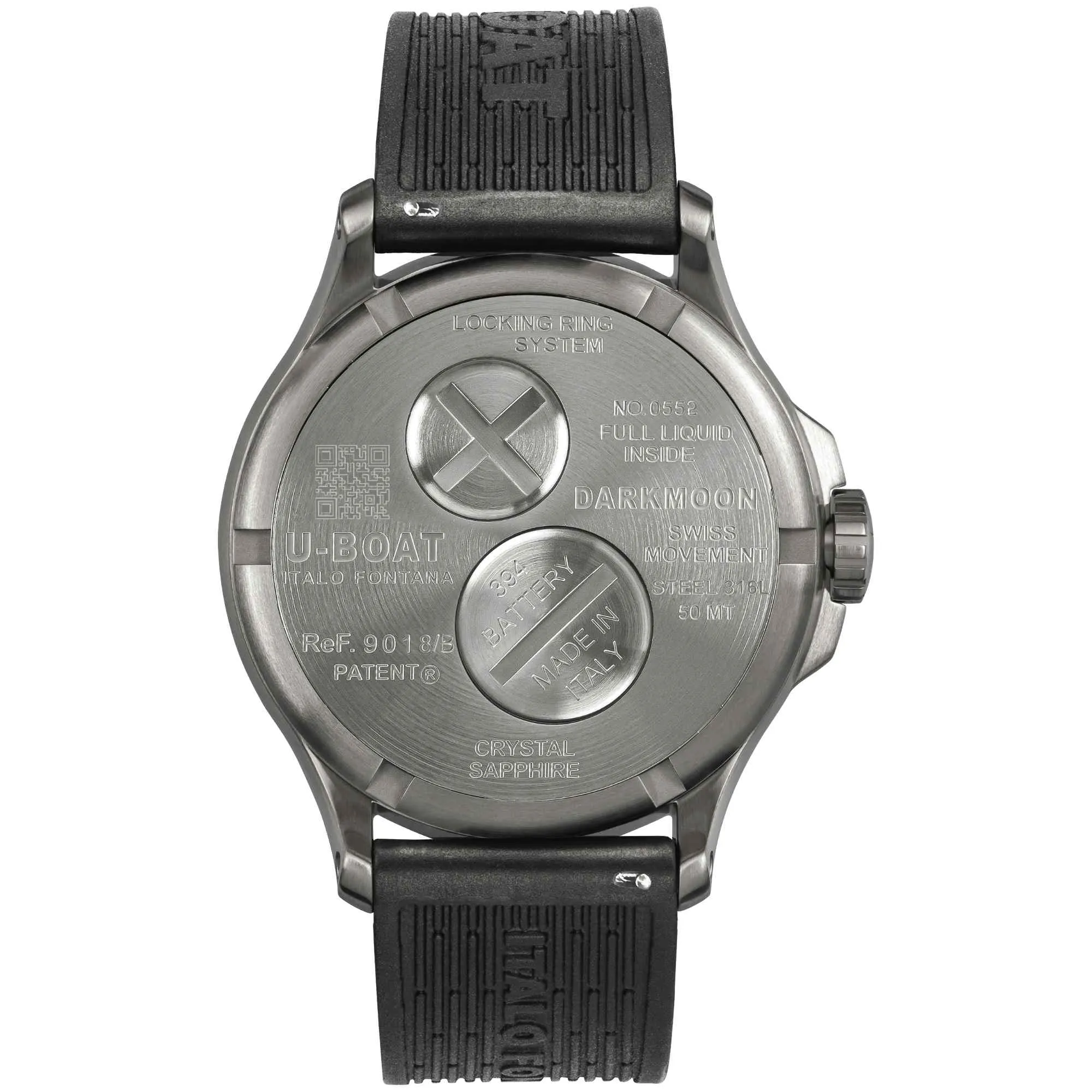 U-Boat 9018/B Darkmoon 41.5mm Black SS Watch sold by H.S. Johnson product image thumbnail 2