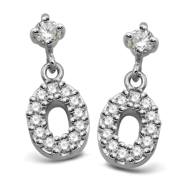 Unique & Co ME-1006 Sterling Silver Drop Earrings sold by H.S. Johnson