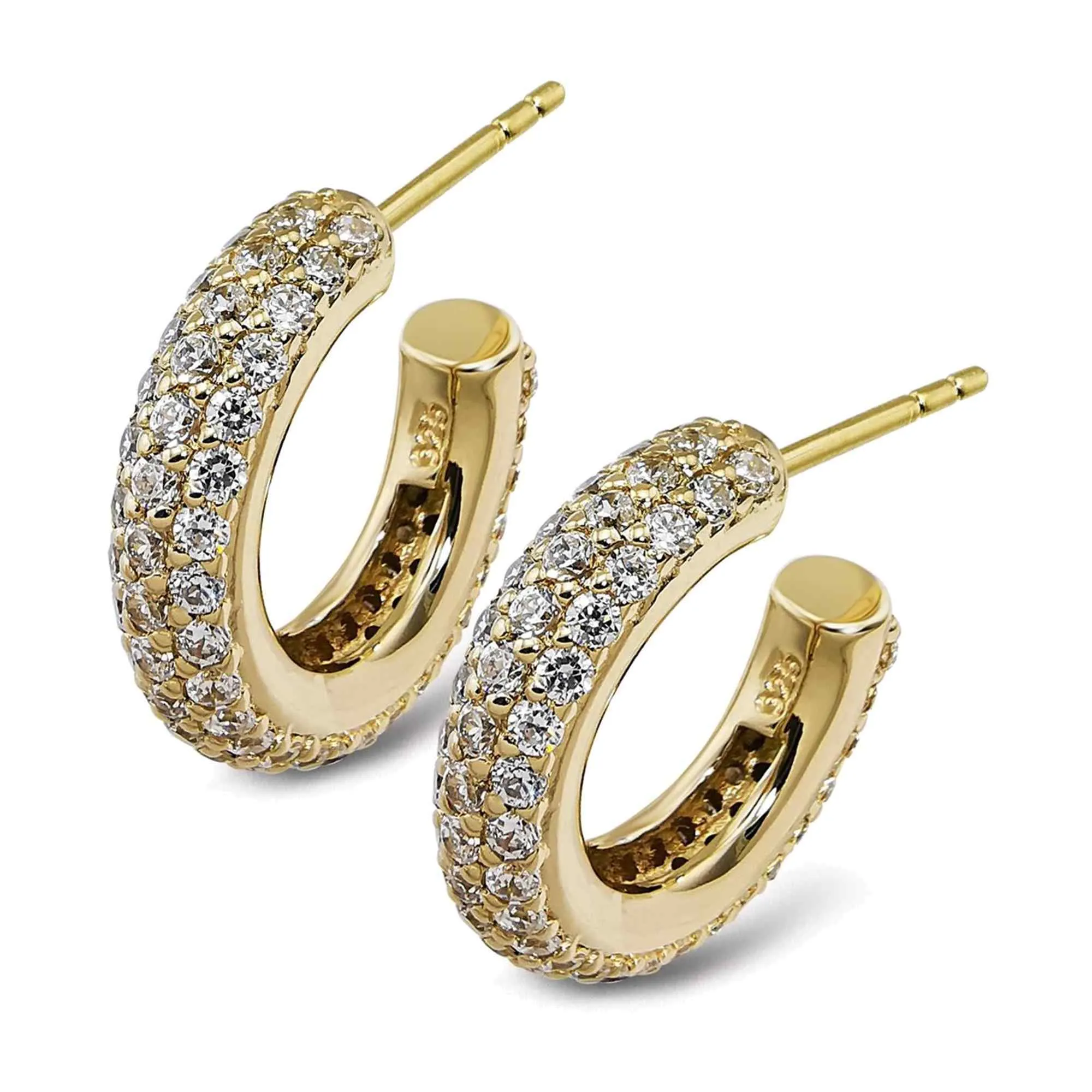 Unique & Co ME-1000GO Sterling Silver Stud Earrings sold by H.S. Johnson