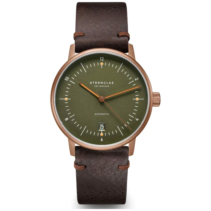 Sternglas S02-NA35-VI17 Men's Naos Automatik Bronze Watch made by H.S. Johnson