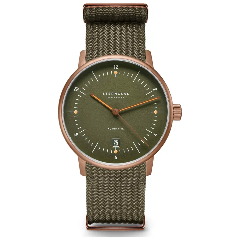 Sternglas S02-NA35-FI05 Men's Naos Automatik Bronze Wristwatch sold by H.S. Johnson