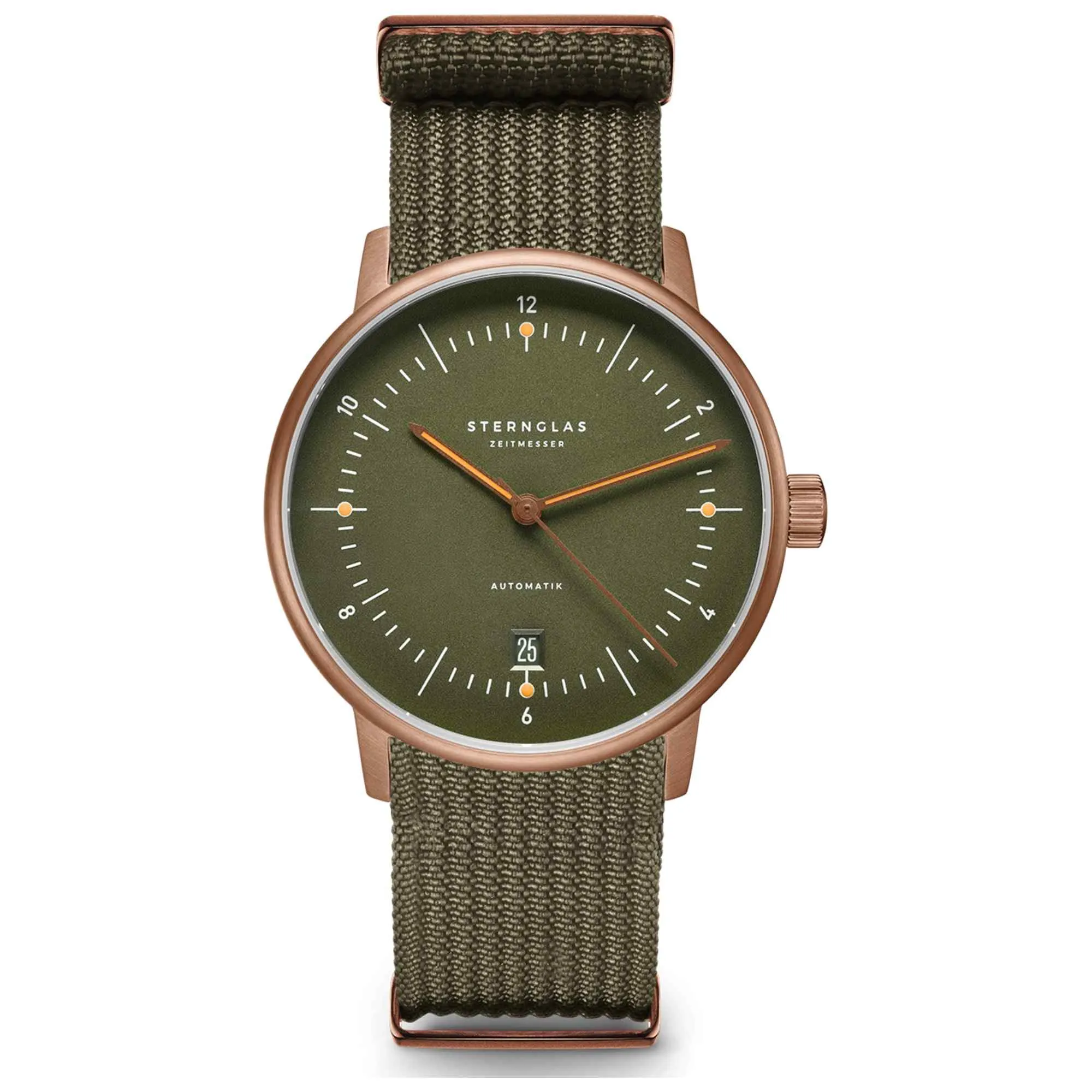 Sternglas S02-NA35-FI05 Men's Naos Automatik Bronze Watch sold by H.S. Johnson
