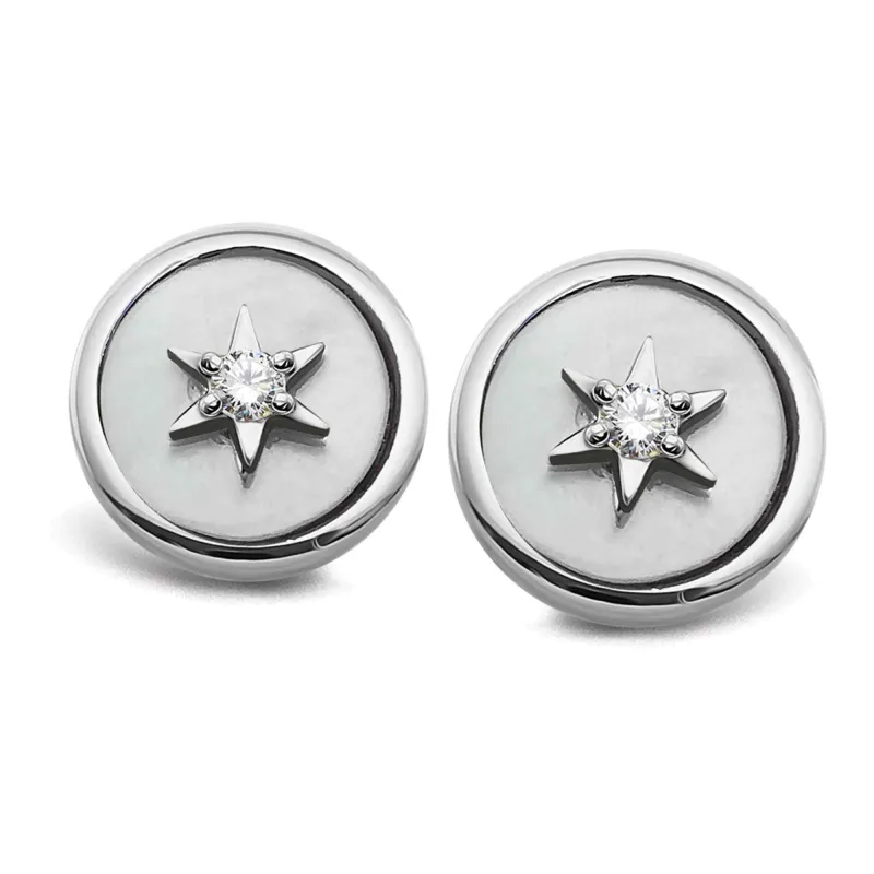 Unique & Co ME-959 Sterling Silver Stud Earrings sold by H.S. Johnson