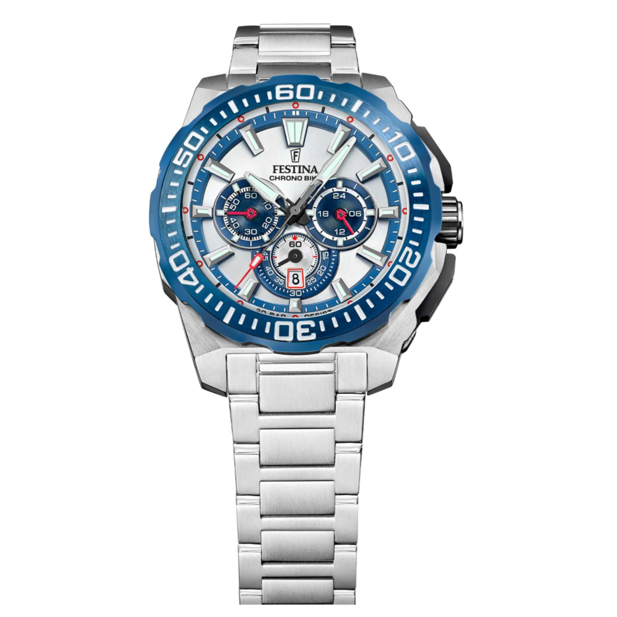 Festina F20724/1 Men's Chrono Bike Steel Bracelet Watch sold by H.S. Johnson product image thumbnail 2