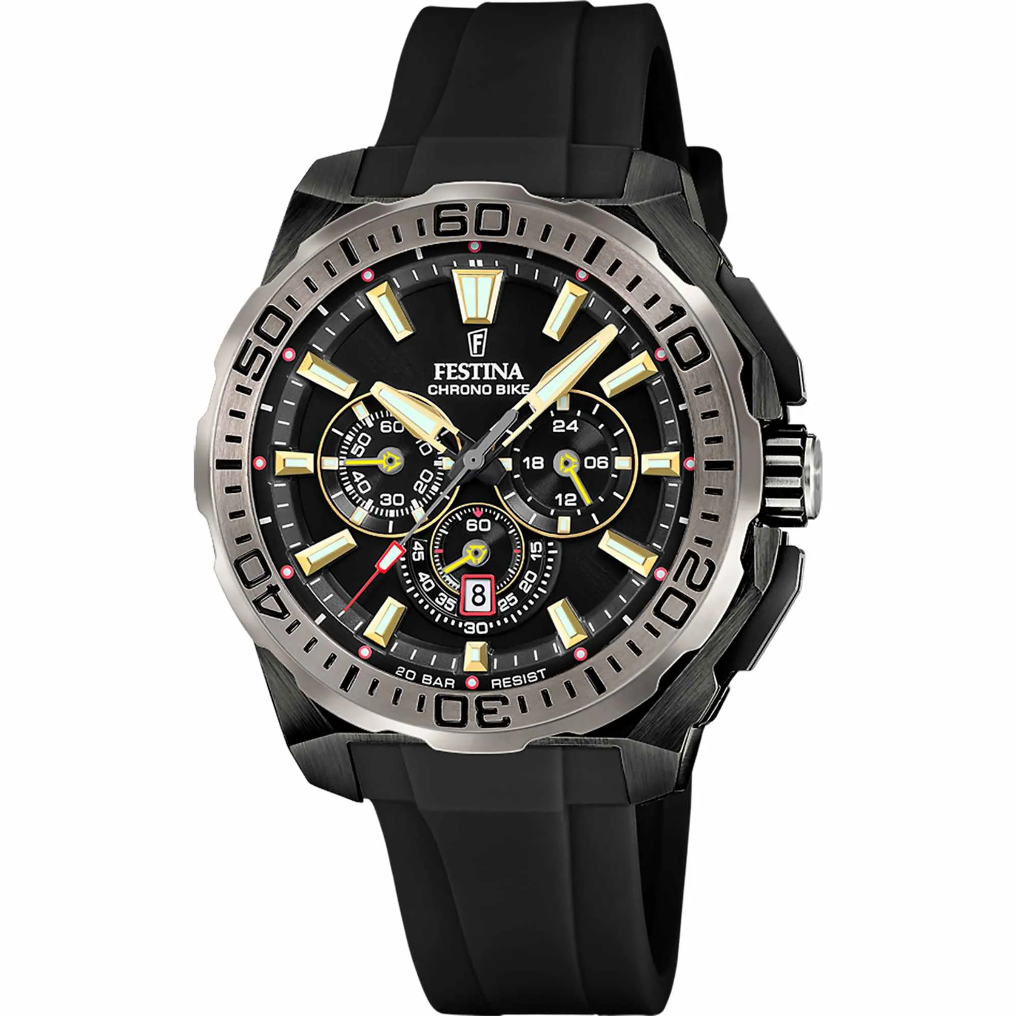 Festina F20726/3 Men's Chrono Bike Rubber Strap Watch sold by H.S. Johnson