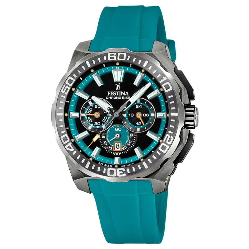 Festina F20725/6 Men's Chrono Bike Rubber Strap Watch sold by H.S. Johnson