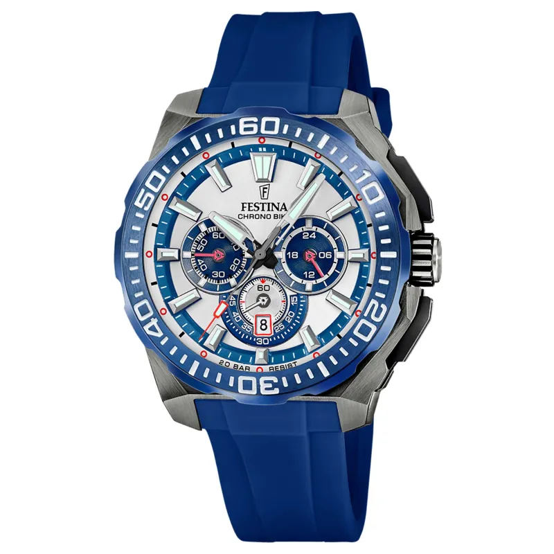 Festina F20725/4 Men's Chrono Bike Rubber Strap Wristwatch sold by H.S. Johnson