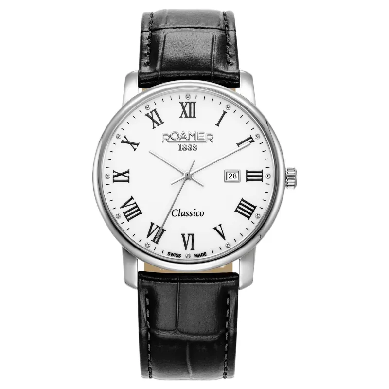 Roamer 971856 41 25 05 Classico Leather Strap Wristwatch sold by H.S. Johnson