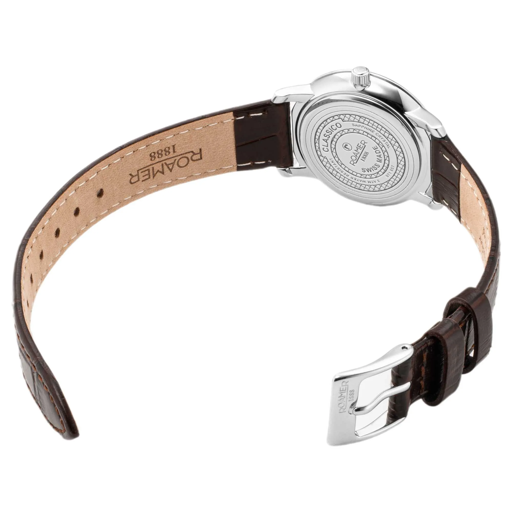 Roamer 971857 41 75 05 Classico Leather Strap Watch sold by H.S. Johnson product image thumbnail 3