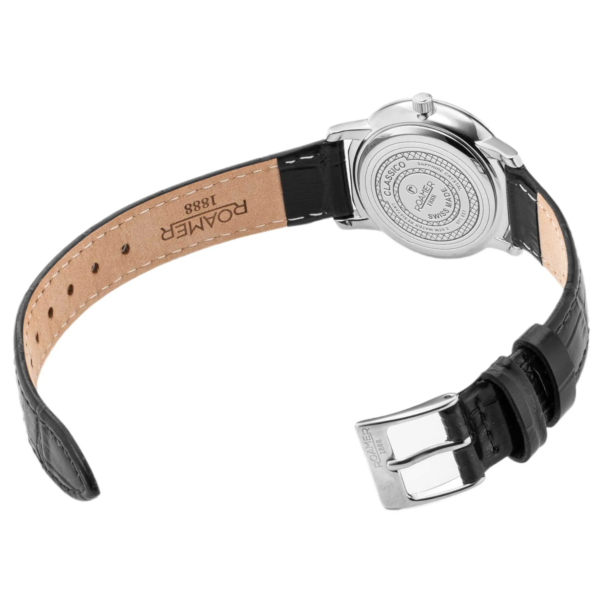 Roamer 971857 41 25 05 Classico Leather Strap Watch sold by H.S. Johnson product image thumbnail 3