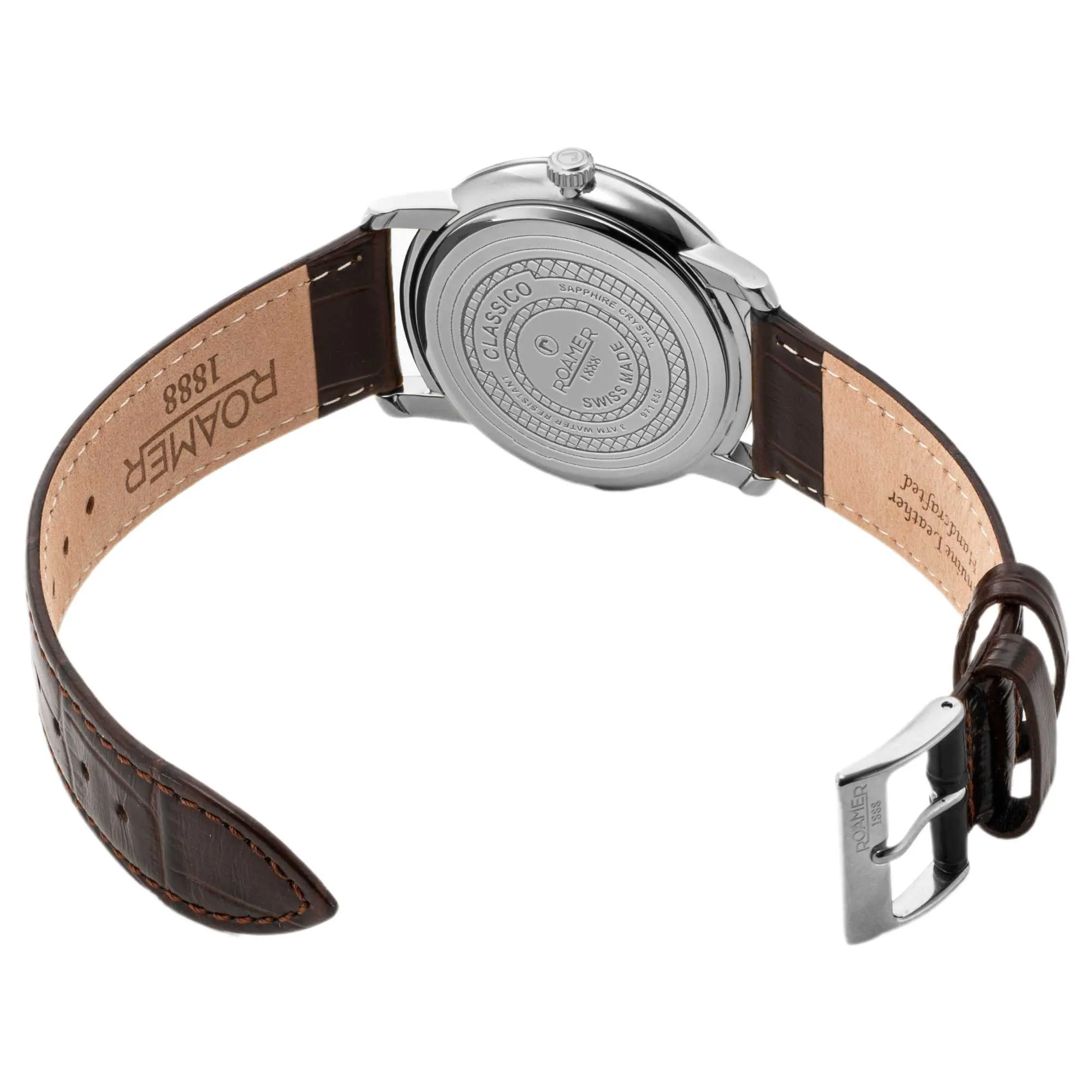 Roamer 971856 41 75 05 Classico Leather Strap Watch sold by H.S. Johnson product image thumbnail 3