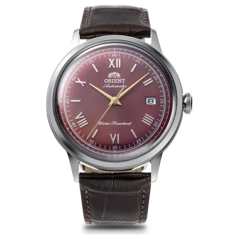 Orient RA-AC0026R30B Bambino Red Dial Automatic Wristwatch sold by H.S. Johnson