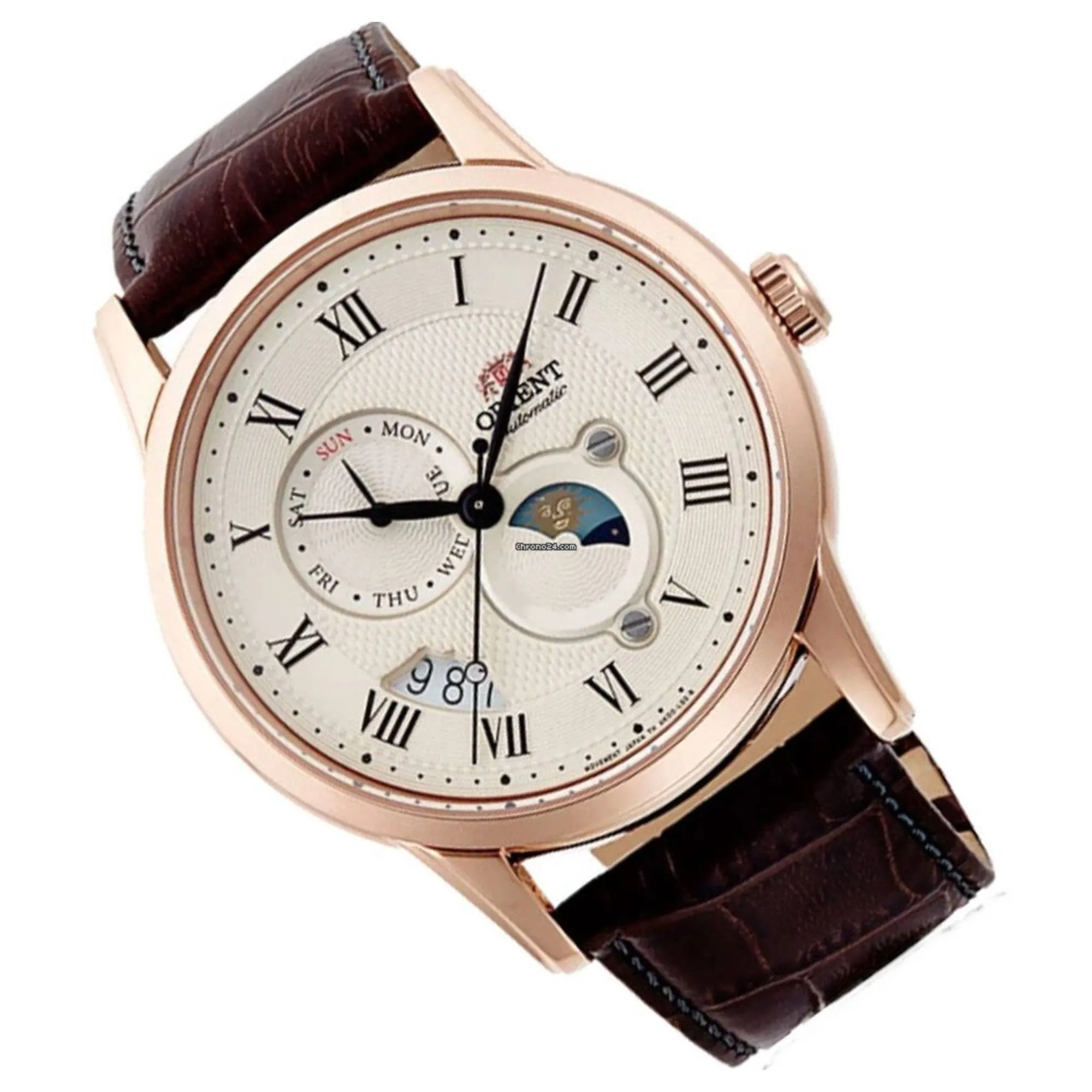 Orient RA-AK0007S30B Mechanical Classic Watch, Leather Strap Watch sold by H.S. Johnson product image thumbnail 2