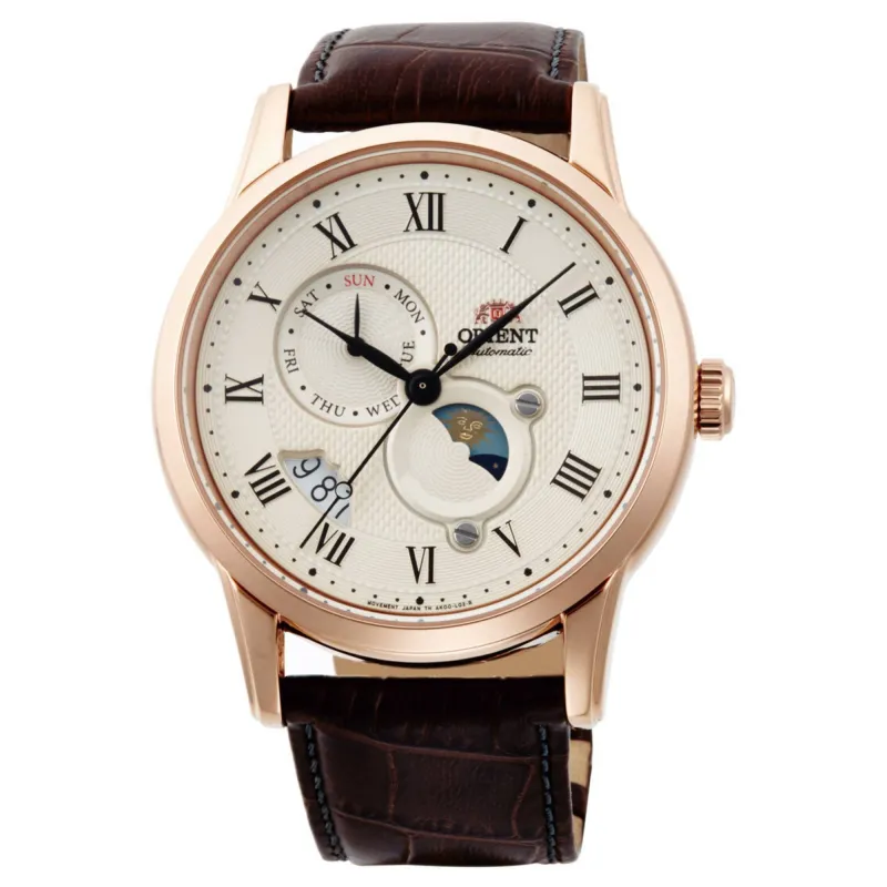 Orient RA-AK0007S30B Mechanical Classic Watch, Leather Strap Wristwatch sold by H.S. Johnson