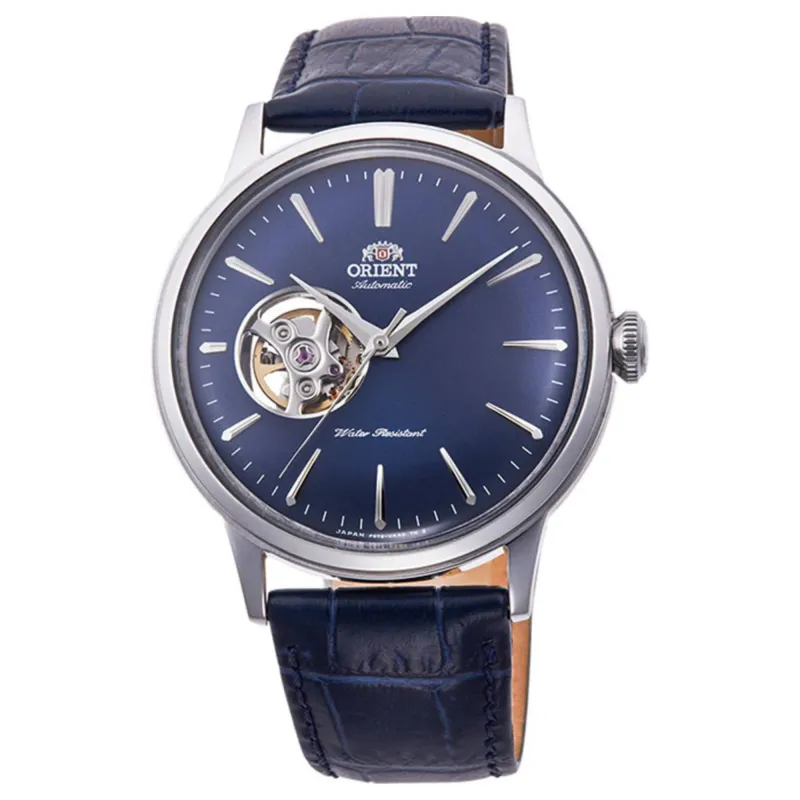 Orient RA-AG0005L30B Bambino Open Heart Blue Dial Automatic Wristwatch sold by H.S. Johnson