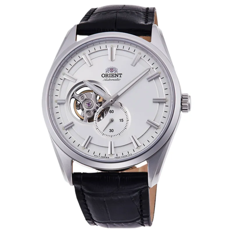 Orient RA-AR0004S30B Contemporary Open Heart Silver Dial Automatic Watch made by Orient