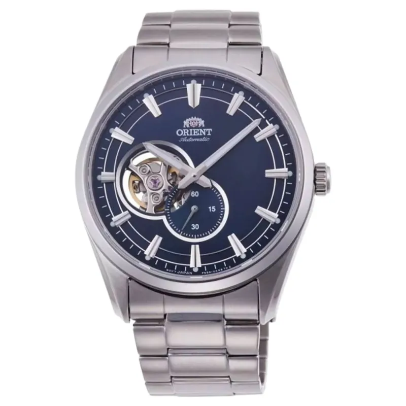 Orient RA-AR0003L30B Contemporary Open Heart Blue Dial Automatic Wristwatch sold by H.S. Johnson