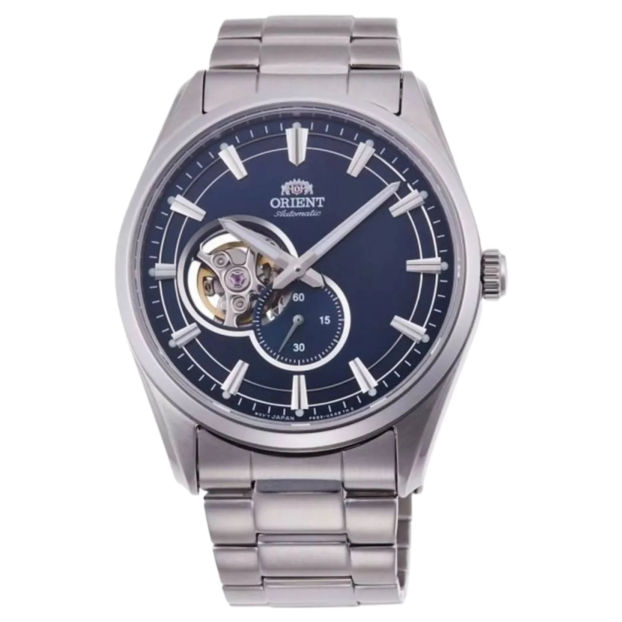 Orient RA-AR0003L30B Contemporary Open Heart Blue Dial Automatic Watch sold by H.S. Johnson