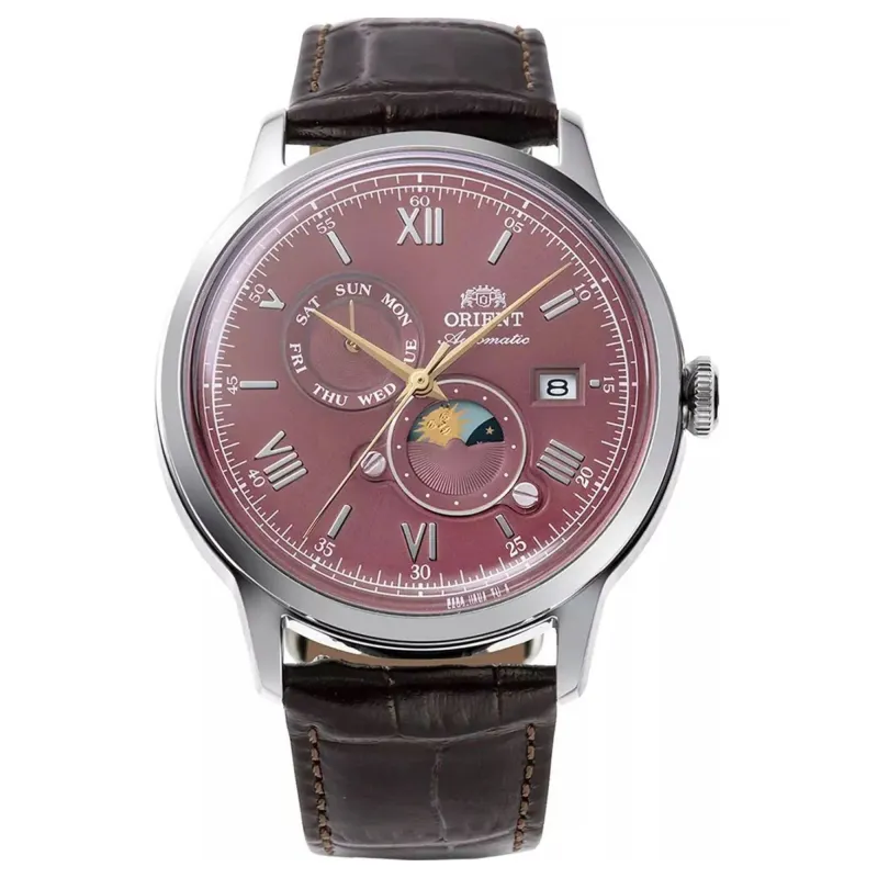 Orient RA-AK0807R30B Mechanical Classic Watch, Leather Strap Watch sold by H.S. Johnson