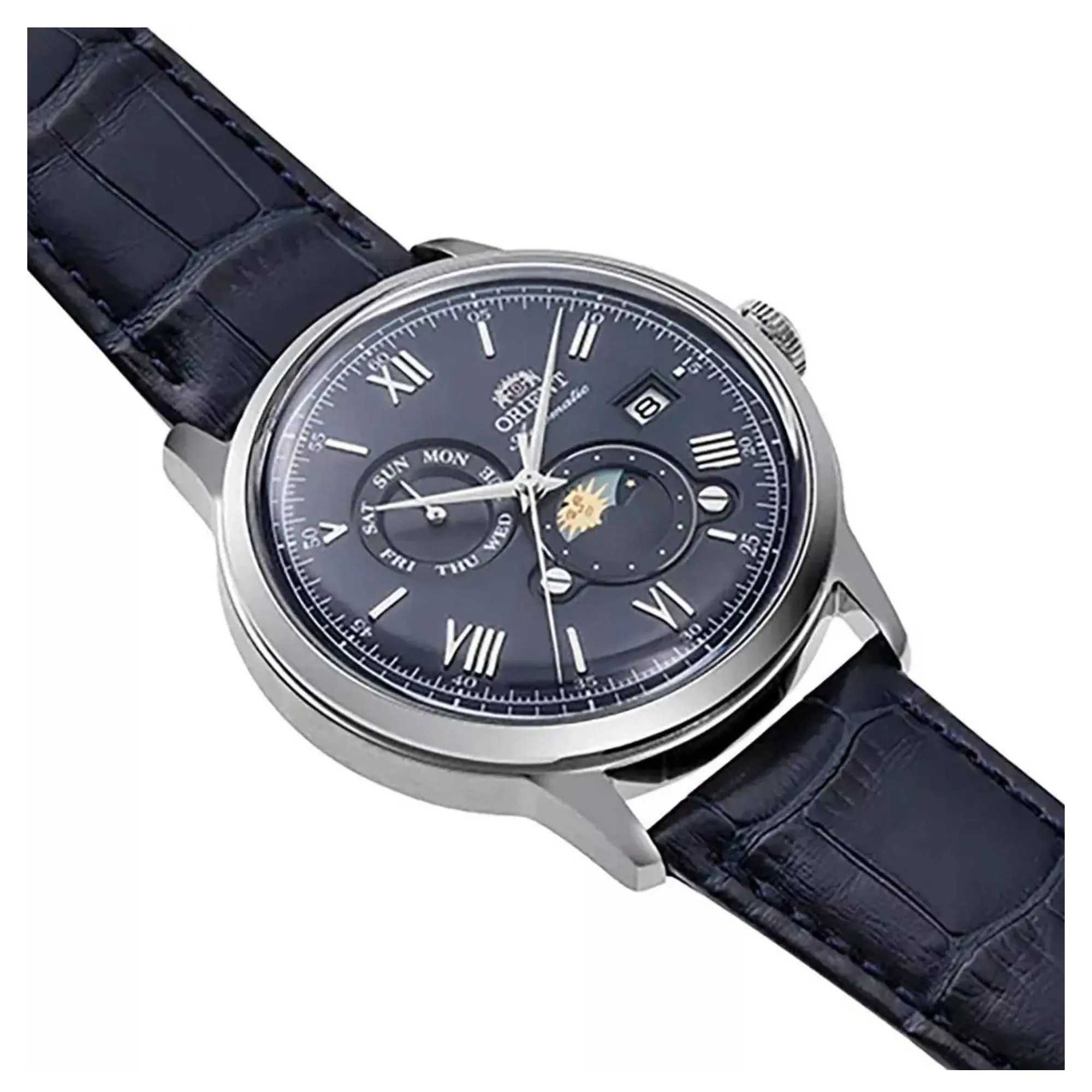 Orient RA-AK0806L30B Mechanical Classic Watch, Leather Strap Watch sold by H.S. Johnson product image thumbnail 2