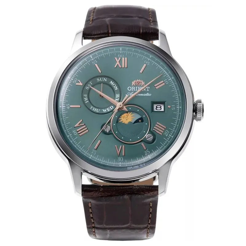Orient RA-AK0805E30B Mechanical Classic Watch, Leather Strap Wristwatch sold by H.S. Johnson