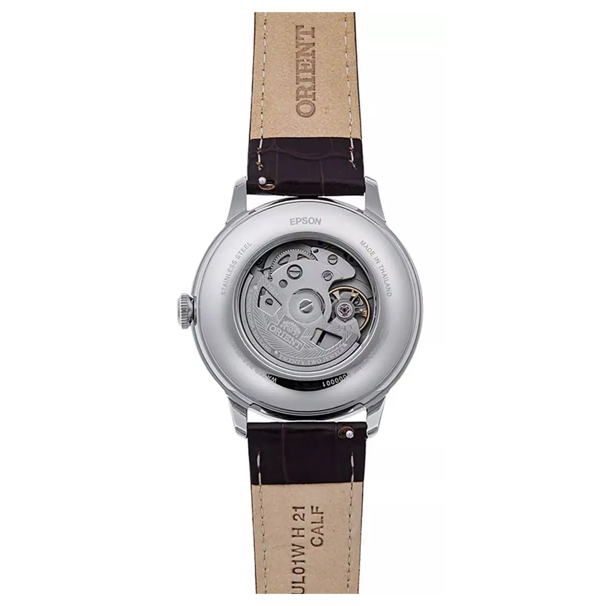 Orient RA-AK0805E30B Mechanical Classic Watch, Leather Strap Watch sold by H.S. Johnson product image thumbnail 3