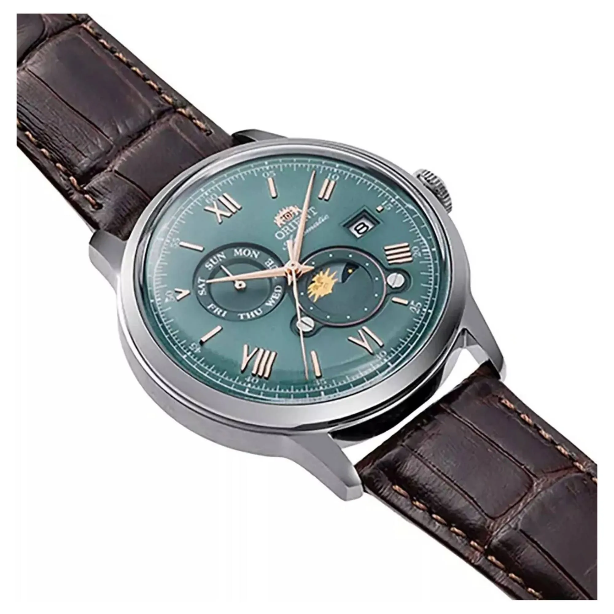 Orient RA-AK0805E30B Mechanical Classic Watch, Leather Strap Watch sold by H.S. Johnson product image thumbnail 2