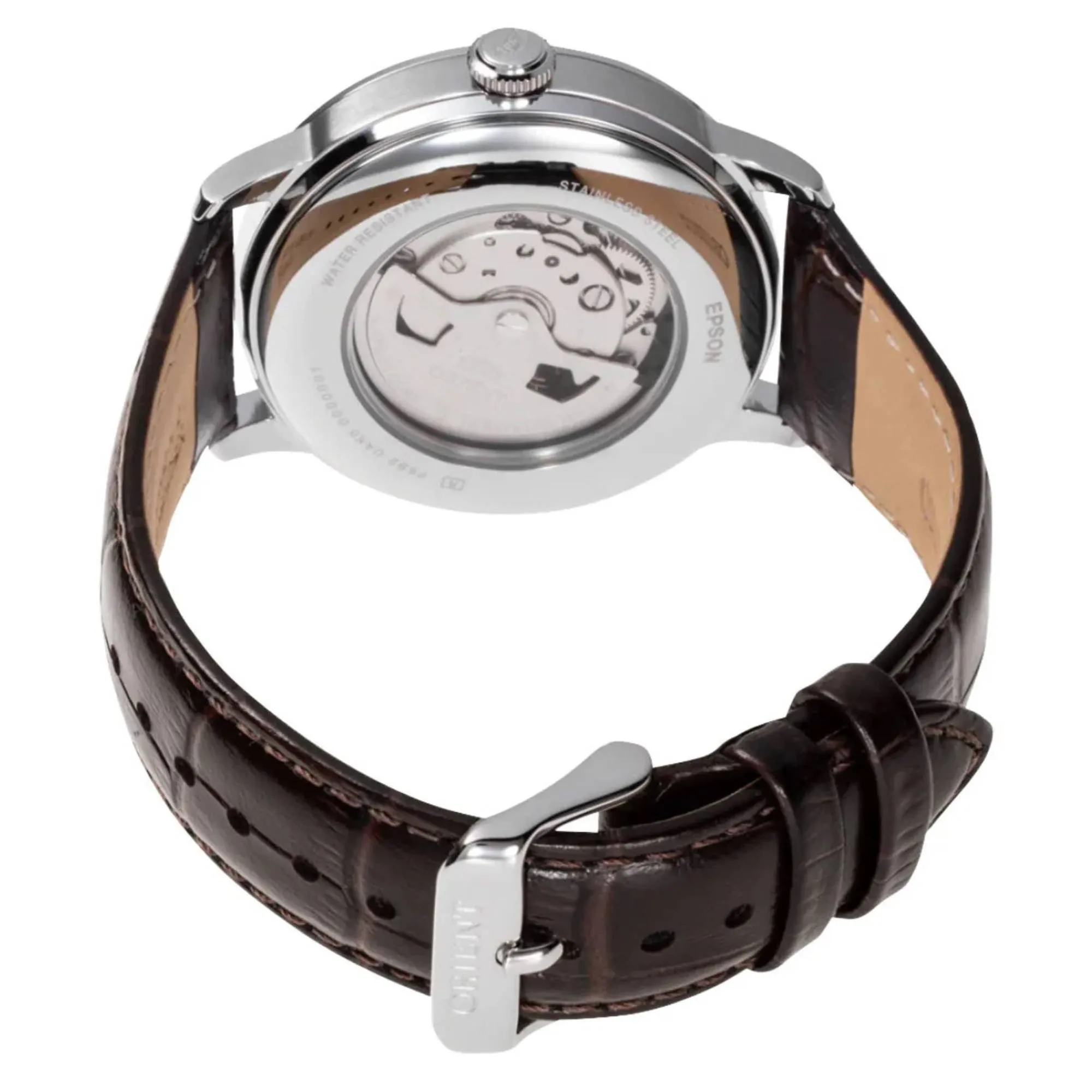 Orient RA-AK0804Y30B Mechanical Classic Watch, Leather Strap Watch sold by H.S. Johnson product image thumbnail 2