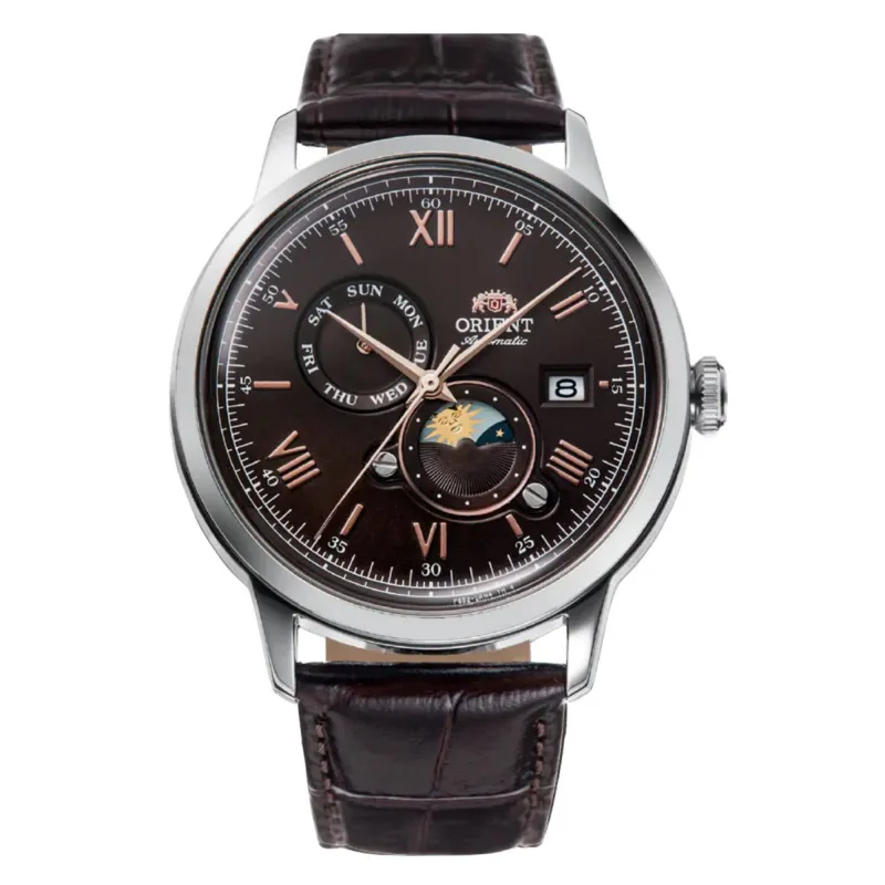 Orient RA-AK0804Y30B Mechanical Classic Watch, Leather Strap Wristwatch sold by H.S. Johnson