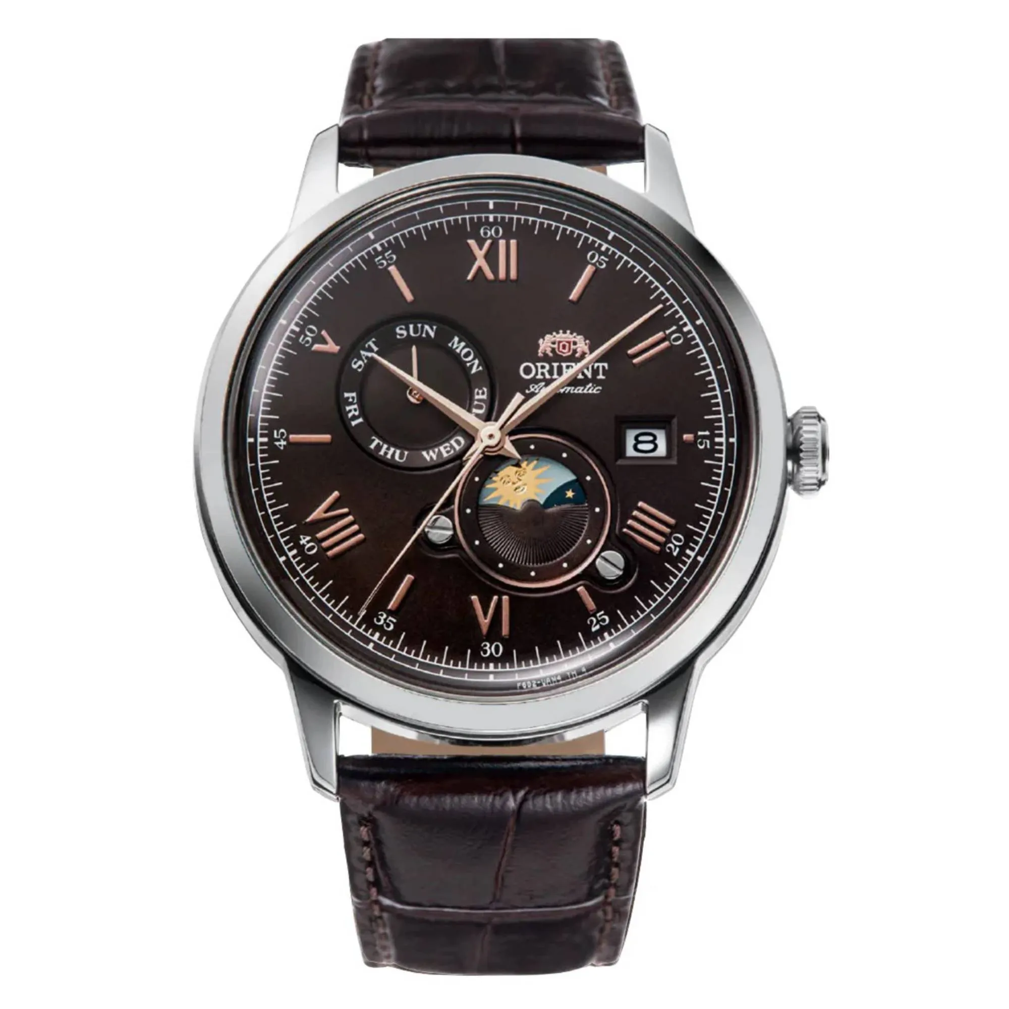 Orient RA-AK0804Y30B Mechanical Classic Watch, Leather Strap Watch sold by H.S. Johnson