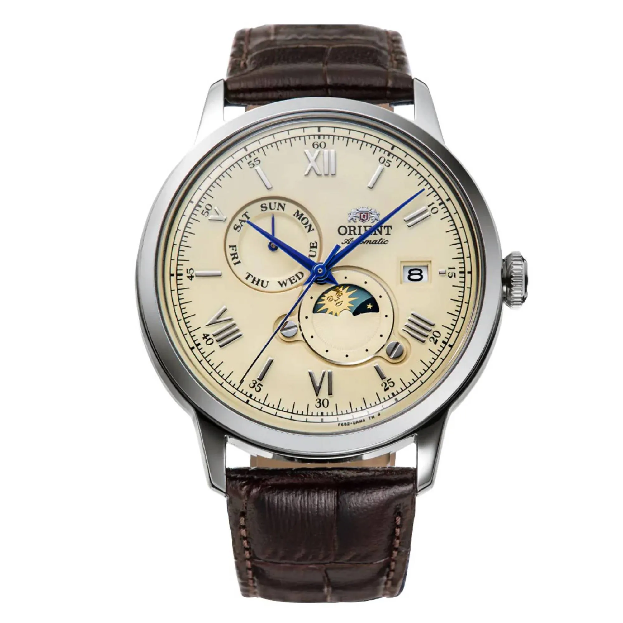 Orient RA-AK0803Y30B Mechanical Classic Watch, Leather Strap Watch sold by H.S. Johnson