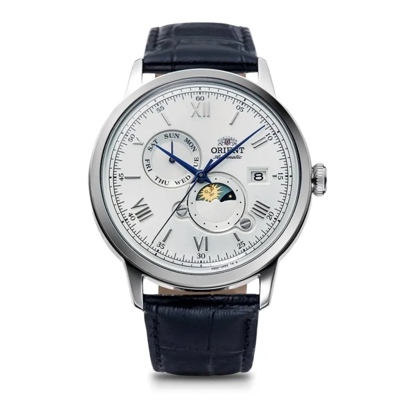 Orient RA-AK0802S30B Mechanical Classic Watch, Leather Strap Wristwatch sold by H.S. Johnson