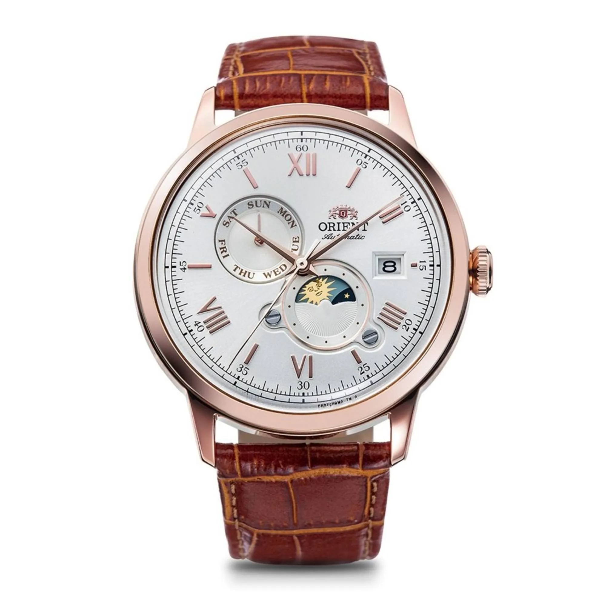 Orient RA-AK0801S30B Mechanical Classic Watch, Leather Strap Watch sold by H.S. Johnson