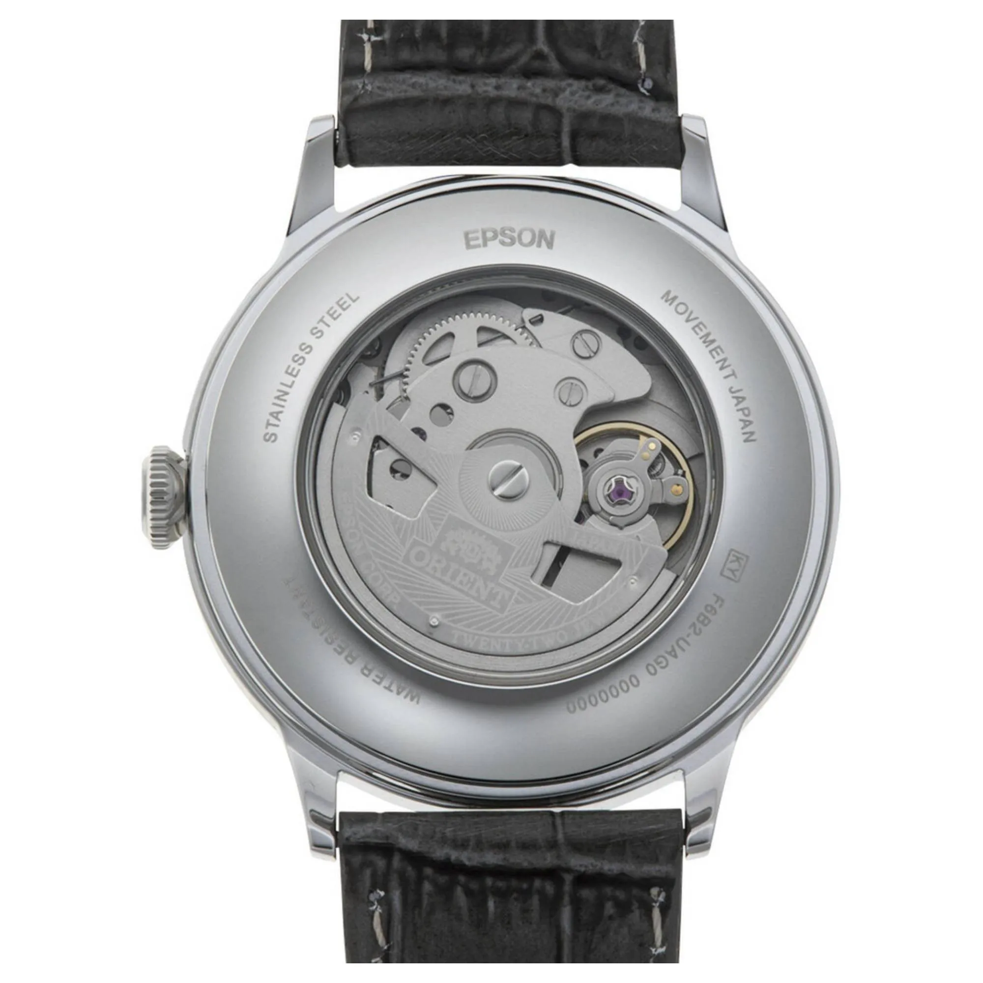 Orient RA-AK0704N30B Bambino Multi Function Grey Dial Leather Strap Watch sold by H.S. Johnson product image thumbnail 2