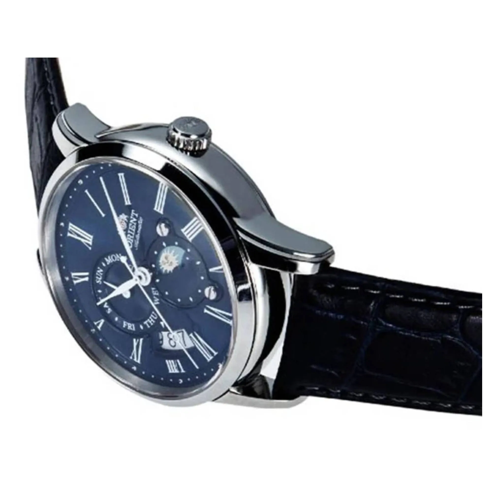 Orient RA-AK0011D30B Mechanical Classic Watch, Leather Strap Watch sold by H.S. Johnson product image thumbnail 2