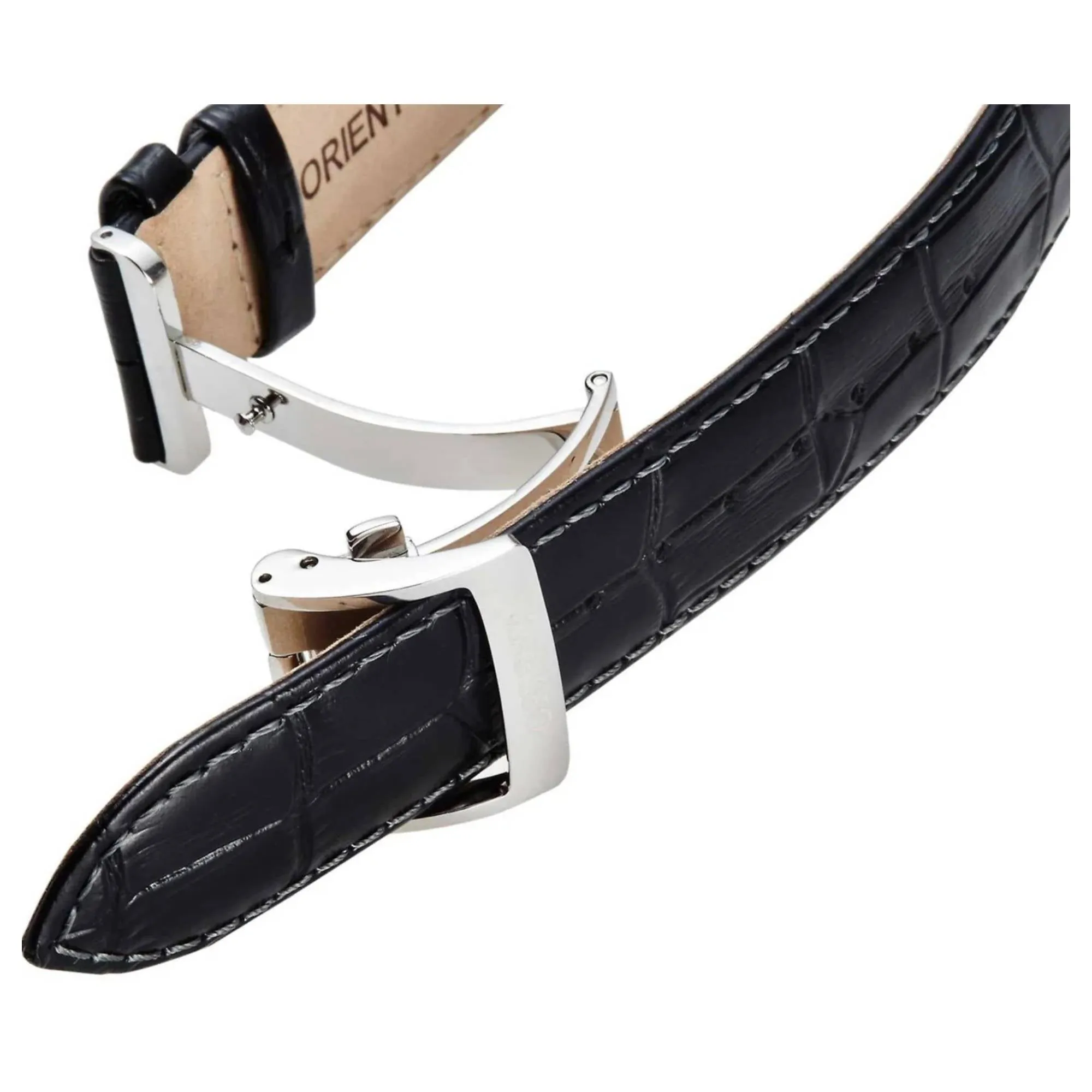 Orient RA-AK0010B30B Mechanical Classic Watch, Leather Strap Watch sold by H.S. Johnson product image thumbnail 3