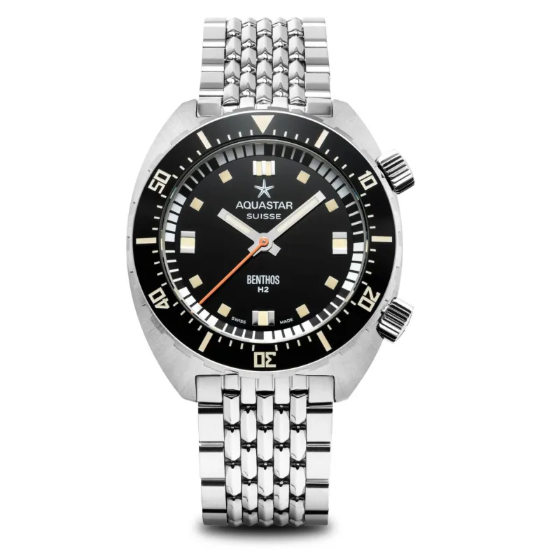 Aquastar Benthos Heritage 2 Steel Watch sold by H.S. Johnson