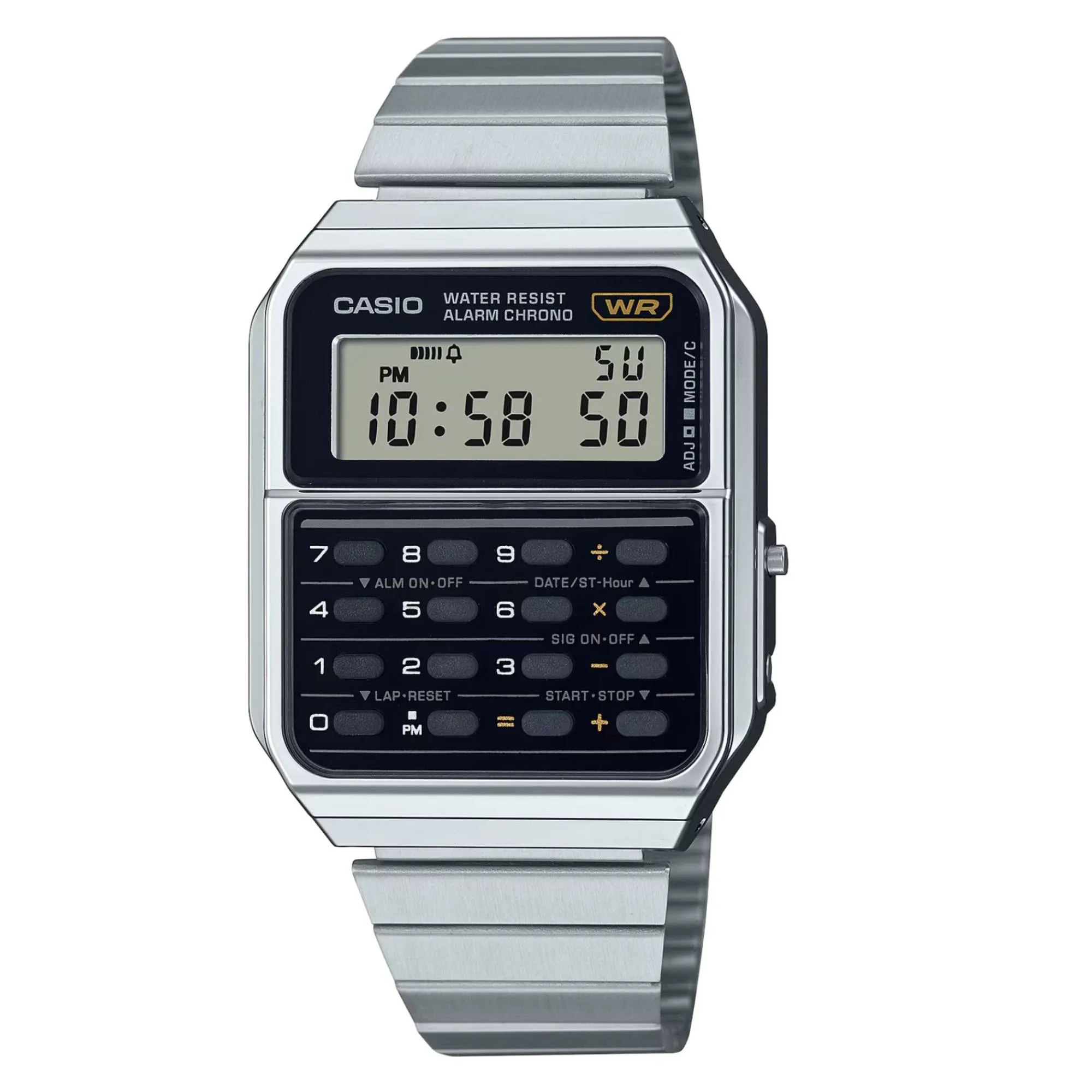 Casio CA-500WE-1AEF Vintage Calculator Classic Digital Wristwatch sold by H.S. Johnson