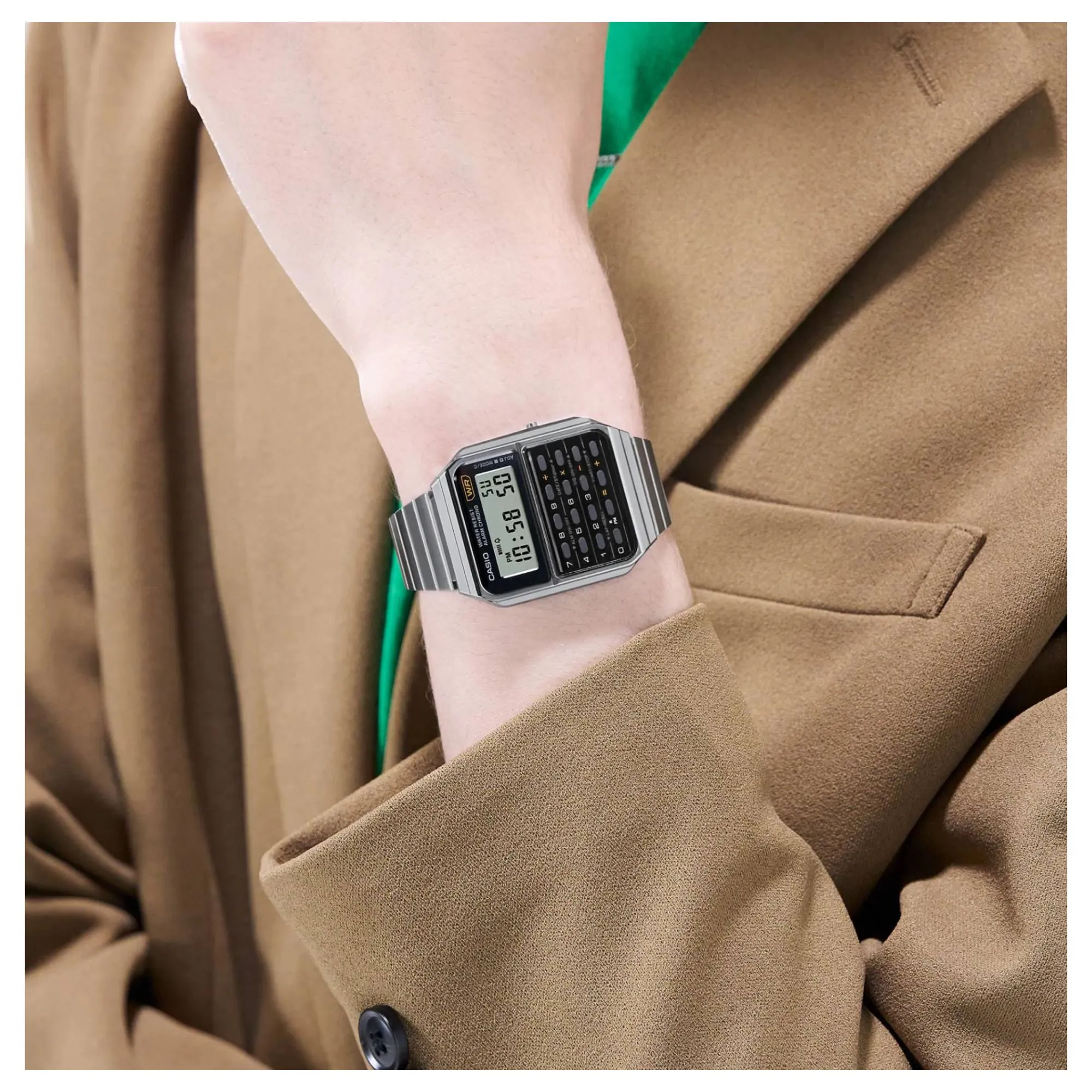 Casio CA-500WE-1AEF Vintage Calculator Classic Digital Wristwatch sold by H.S. Johnson product image thumbnail 3