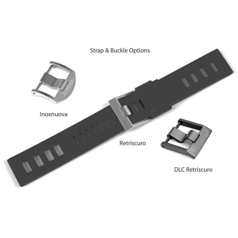 Isofrane Anthracite Rubber Watchstrap sold by H.S. Johnson