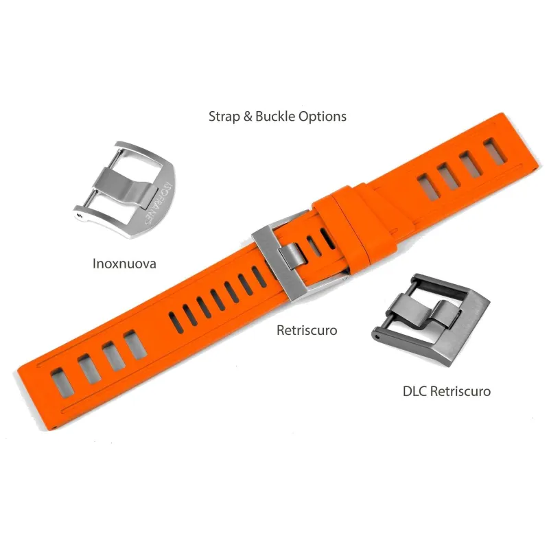 Isofrane Orange Rubber Watchstrap sold by H.S. Johnson