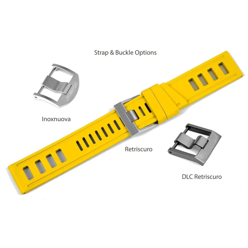 Isofrane Yellow Rubber Watchstrap sold by H.S. Johnson