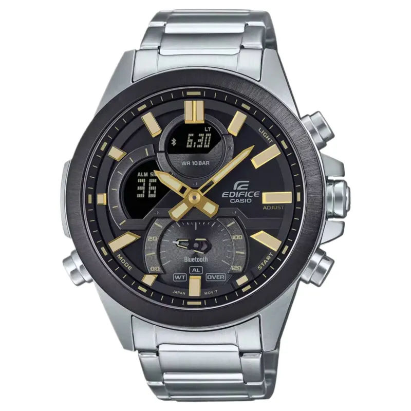 Edifice ECB-30DB-1A9EF Bluetooth Dual Display Wristwatch sold by H.S. Johnson