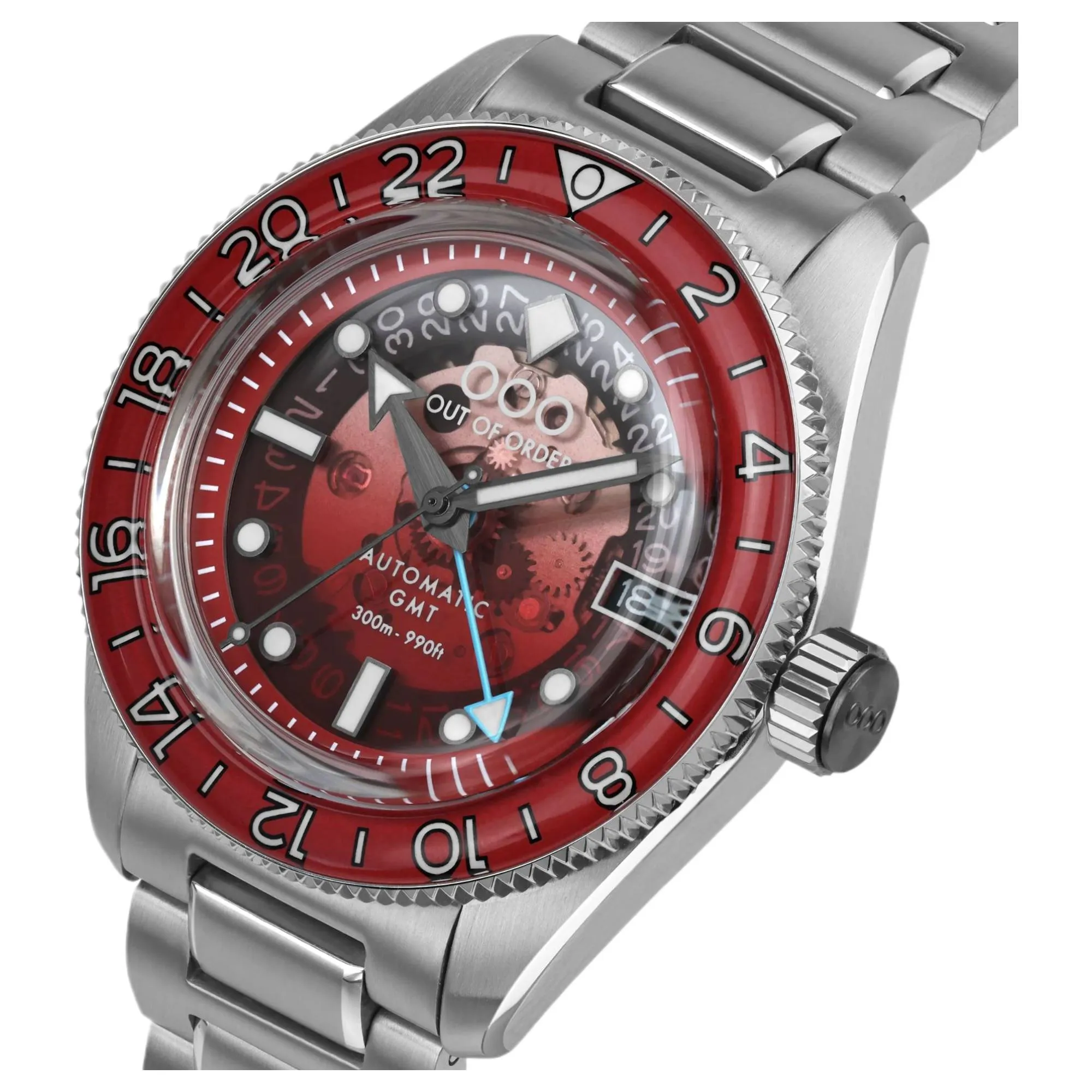 Out Of Order 001-25.BI.BAND.SS Spritz Bitter Automatic GMT Watch sold by H.S. Johnson product image thumbnail 4