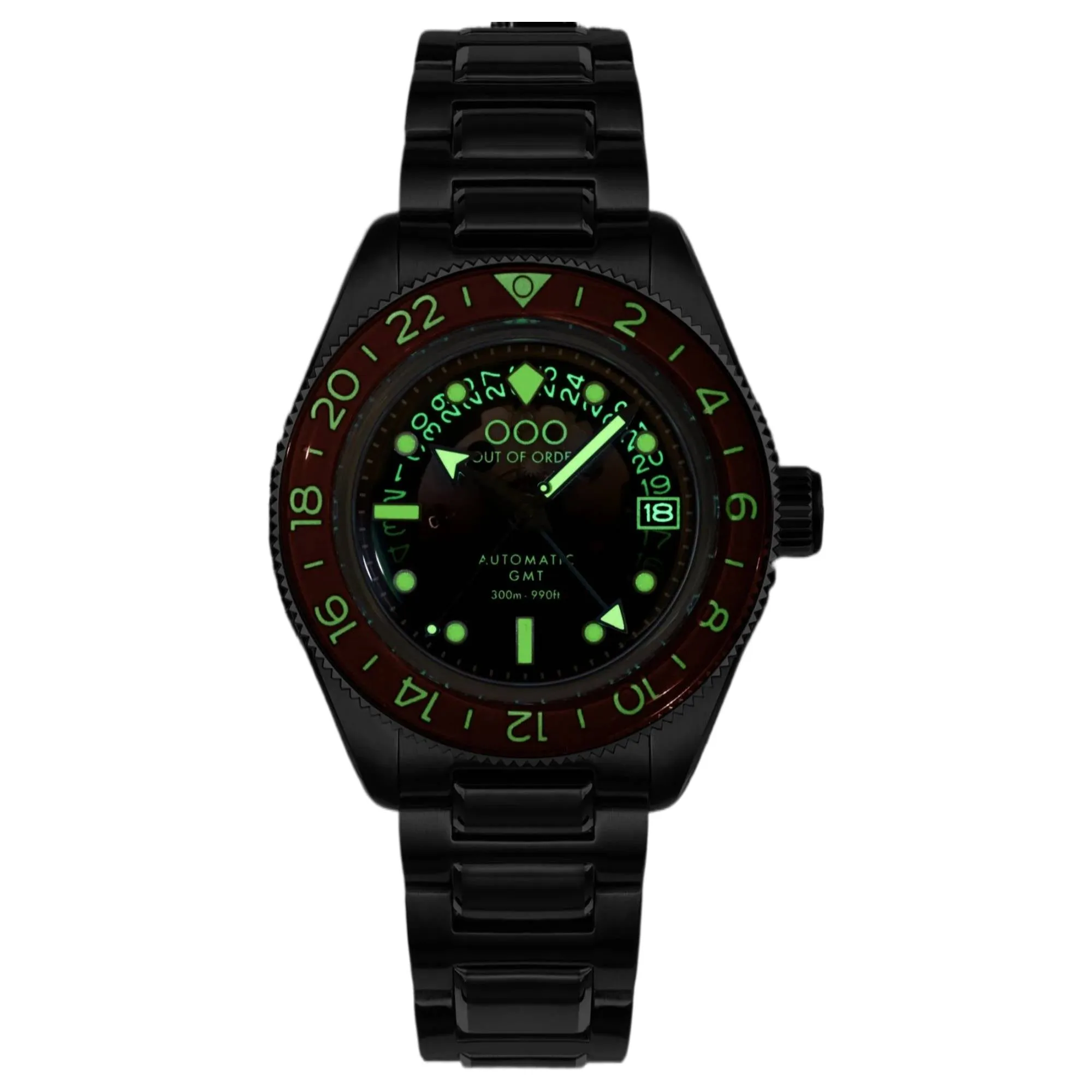 Out Of Order 001-25.BI.BAND.SS Spritz Bitter Automatic GMT Watch sold by H.S. Johnson product image thumbnail 2