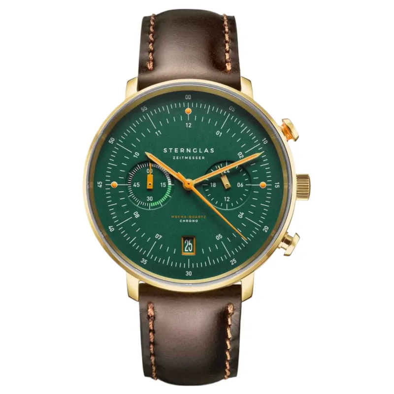 Sternglas S01-HCV22-BR01 Men's Hamburg Chronograph Watch made by H.S. Johnson