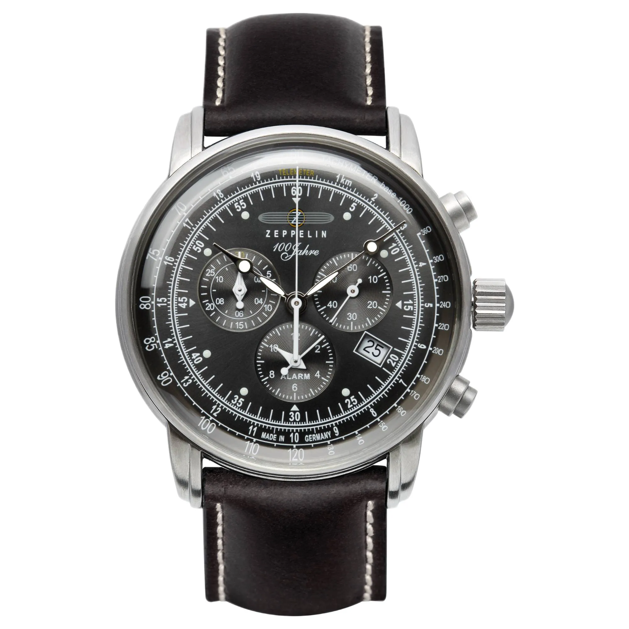 Zeppelin 7680-2 100 Jahre Chronograph Watch sold by H.S. Johnson