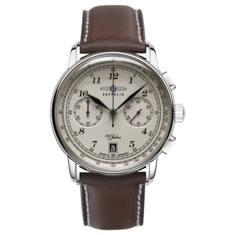 Zeppelin 7674-6 100 Jahre Chronograph Watch sold by H.S. Johnson